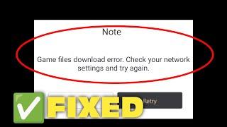 Fix genshin impact game files download error check your network settings and try again
