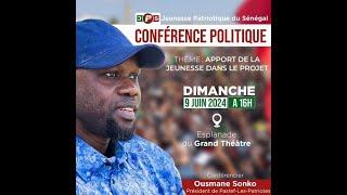 Conférence de presse Ousmane Sonko. Thème:  Le rôle de la jeunesse dans le projet