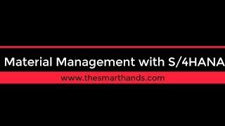 SAP S4 HANA MM Training - Introduction to Inventory Management | SAP S4HANA Sourcing and Procurement