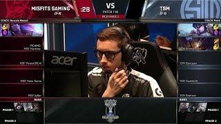 MSF vs TSM Tiebreaker - 2017 World Championship - Group Stage Day 7 - Misfits Gaming vs Team SoloMid