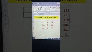 Random array Formula in Excel #shorts #trending #viral