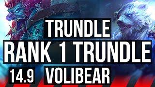 TRUNDLE vs VOLIBEAR (TOP) | Rank 1 Trundle, 6k comeback, 11/5/15, Dominating | TR Challenger | 14.9