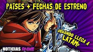 TODAS las FECHAS y PAÍSES para la PELÍCULA de DEMON SLAYER  Kimetsu No Yaiba 