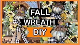 FALL DECORATIONS 2021 / Easiest Wreath Idea Ever / Easy DIY