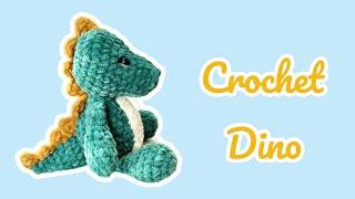 How to crochet a Dinosaur  / Amigurumi Dino ️/ crochet dino toy/ Easy Amigurumi tutorial