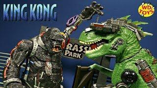 New T-Rex Vs King Kong!! Adventure Force Ultra Exosaur T Rex Dinosaur Toys Unboxing Jurassic World