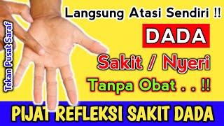 DADA SAKIT / NYERI, Langsung Atasi Dengan Pijat Refleksi Titik Saraf, Alami Tanpa Obat‼️