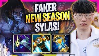 FAKER IS A GOD WITH SYLAS IN THE NEW NOXUS SEASON! - T1 Faker Plays Sylas MID vs Yone!