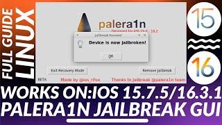 How to install Palera1n GUI Linux & Jailbreak iOS 16/iOS 15 | Checkm8 Jailbreak | Full Guide | 2023