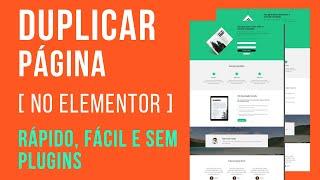 Como Duplicar uma Página no Elementor - Rápido, Fácil e Sem Plugins