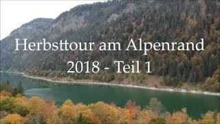 Herbsttour am Alpenrand 2018 - Teil 1 - Fall - Sylvensteinsee