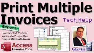 How to Select Multiple Invoices to Print at One Time in Microsoft Access