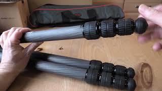 MANBILY WZ-324 CARBON FIBRE HUNTING TRIPOD-BH-U3 CLAMP QUICKFIRE UNBOXING