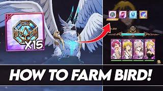 How To *FARM* The Bird Demonic Beast Battle! *UNLIMITED HOLY RELICS* (7DS Info) 7DS Grand Cross