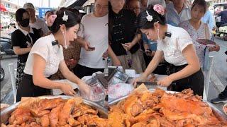 Asian street meat stand sells an incredible 300 pounds in a morning