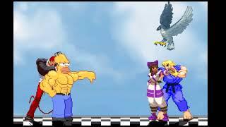 MUGEN 1.0 Team Arcade#2 - JS Homer(Me) & CVS2 Iori(Me)