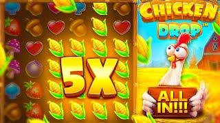 CRAZY ALL IN WIN SAVED ME ON CHICKEN DROP!! (HUGE)