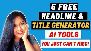 5 FREE Headline & Title Generator AI websites
