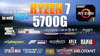 Ryzen 7 5700G in 2024 Gaming Test Without GPU!