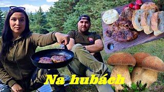 Na hubách | Prvé neskutočne krásne dubáky | Varenie v prírode | Pečená krkovička | Bushcraft |