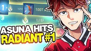 I HIT RANK #1 RADIANT IN VALORANT !!! | 100T Asuna