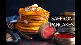 Saffron Pancakes, A Luxurious Breakfast | zaransaffron.com