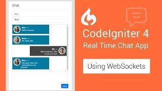 CodeIgniter 4 Real Time Chat App using WebSockets