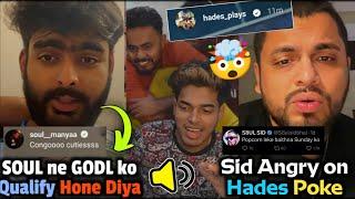 GODL troll? SID Angry Reply  POV SOUL vs GODL Last Zone   Players Reaction  SOUL not Target GODL