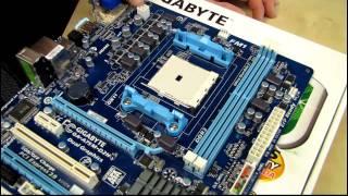 Gigabyte A75M-D2H FM1 AMD APU Motherboard Unboxing & First Look Linus Tech Tips