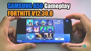 SAMSUNG A50 Gameplay FORTNITE v12.30.0