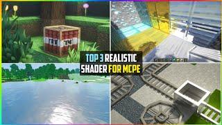  REALISTIC TOP 3 SHADERS FOR MCPE (1.18+) IN 2GB 3G RAM ANDROID NO LAG MINECRAFT PE RTX !