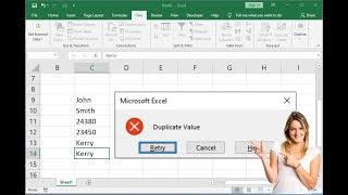 Stop Duplicate Value Entries in MS Excel (Easy)