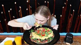 Huge Breakfast Omelette Challenge | GIRLS VS FOOD