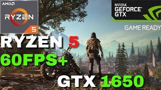 DAYS GONE ON GTX 1650 BEST SETTINGS ON PC 60FPS