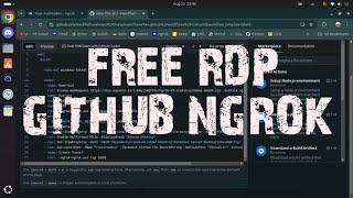 Free RDP Via Github x Ngrok