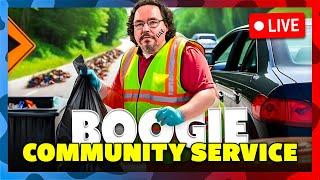 Boogie Forced to Pick up Trash on Highway! ( LIVE ) - Not Prerecorded!