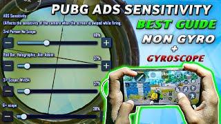 PUBG ADS SENSITIVITY FULL GUIDE | Non Gyro + Gyroscope