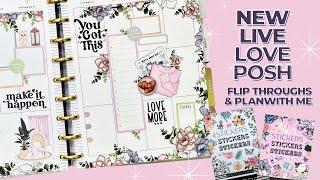 PLAN WITH ME | NEW LIVE LOVE POSH FLIP THROUGHS & PLAN WITH ME | THE HAPPY PLANNER