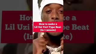 How to make a Lil Uzi Vert type beat in 1 minute #shorts