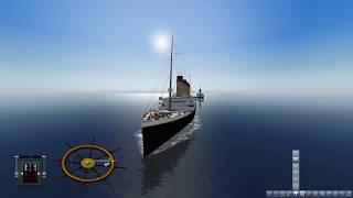 Ship Sim 2008 2 Titanic's ships hitting each other & sinking