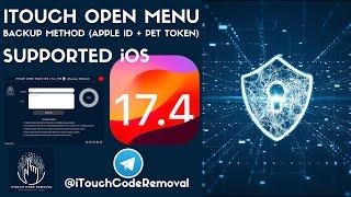  OPEN MENU FMI OFF iOS 17.4.1 [PET TOKEN BACKUP METHOD BY ITOUCH 2024] {IPHONES & IPADS}