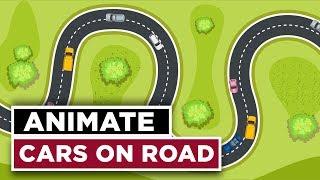 Animate Cars on Road Along a Custom Path - After Effects CC 2018 Tutorial