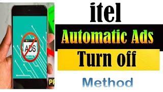 itel Mobile Automatic Ads Turn off Setting||How to Stop Automatic Ads On my Itel display ads