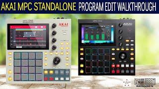 AKAI MPC |  PROGRAM EDIT WALKTHROUGH | STAND-ALONE MPC ONE RETRO 2022