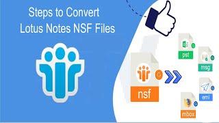 Steps to Convert Lotus Notes NSF Files using TrustVare NSF Converter Software on Windows OS