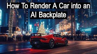 How To Render A Car into an AI Backplate - 3DS Max and Vray