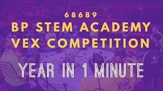 BP STEM Academy Robotics 68689 | VEX Tipping Point | Year Review in One Minute