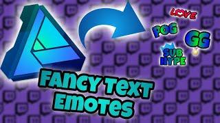 How to Create CUSTOM Text Emote In Affinity Designer