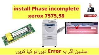 install phase incomplete xerox 5775 how to fix NVM battery 100% working 2022