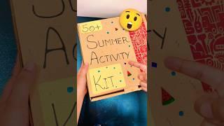 Homemade Summer Activity Kit  Diy craft kit #shorts